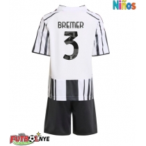 Camiseta Juventus Gleison Bremer #3 Primera Equipación para niños 2025-26 manga corta (+ pantalones cortos)